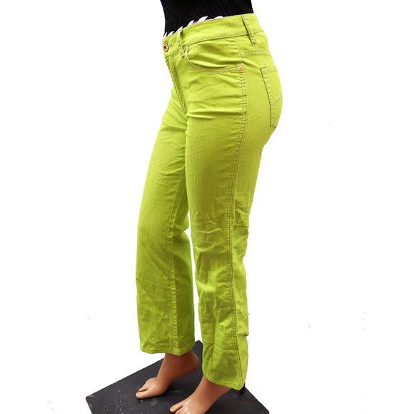 PARASUCO Jeans LIME Green FLARE BOOT leg jeans EXTREME fit 27 - Picture 5 of 8